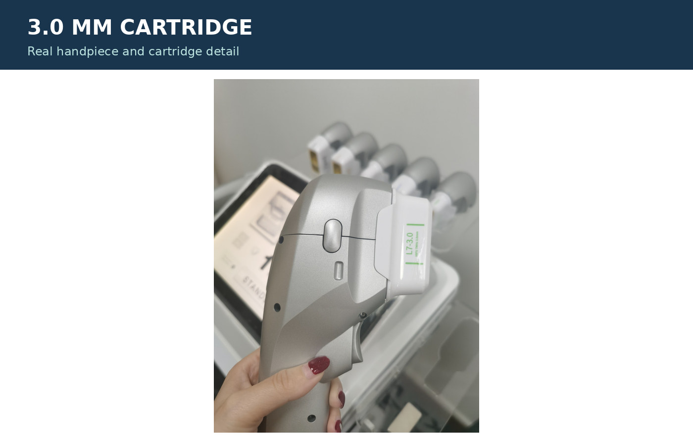 7D HIFU desktop machine with touchscreen and two handpieces 7D HIFU desktop machine with touchscreen and two handpieces